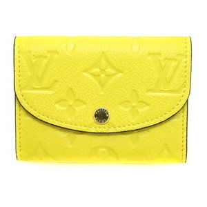 Louis Vuitton Porte Monnaie Rosari Case Empreinte Neon Yellow